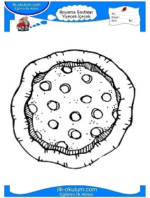 Çocuklar İçin Pizza Boyama Sayfaları 